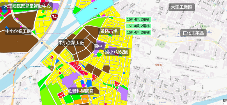 點我看大圖 🌟大里【2~3房新案】首購絕版規劃 戶戶邊間 雙面採光 高綠覆千坪基地 高質感規劃 雙機車位首購宅 空拍分享
