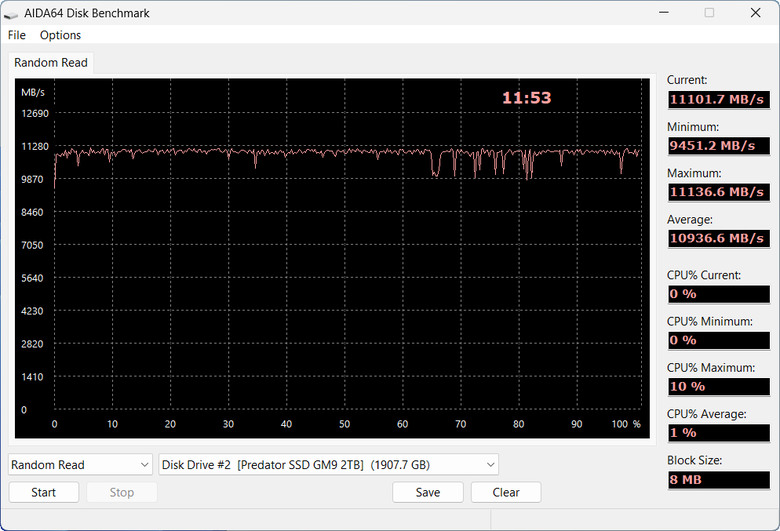 【開箱簡測】Acer Predator GM9 2TB PCIe Gen5.0 x4 (HMB) NVMe SSD 效能簡測 (圖多)
