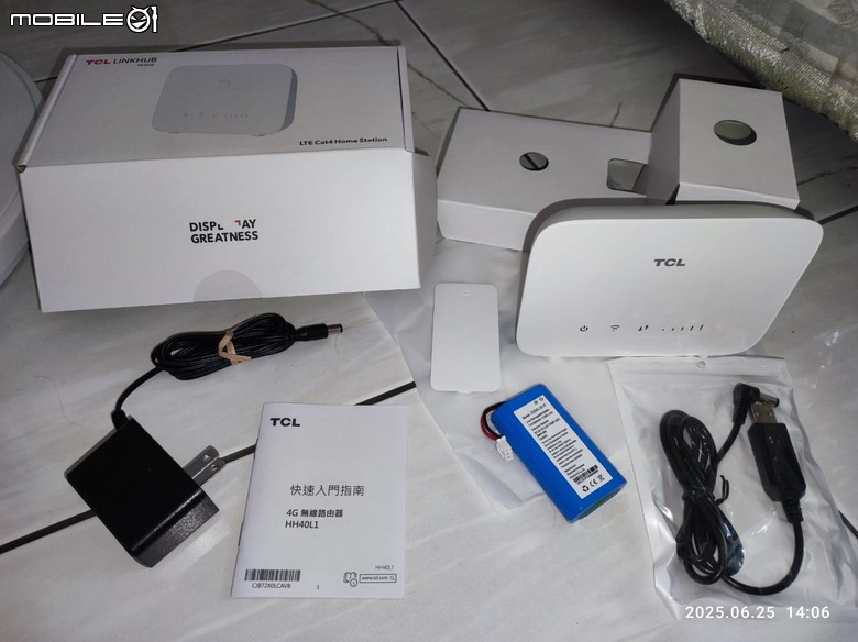 TCL HH40L電話功能4G路由器Cat4 CPE簡易開箱