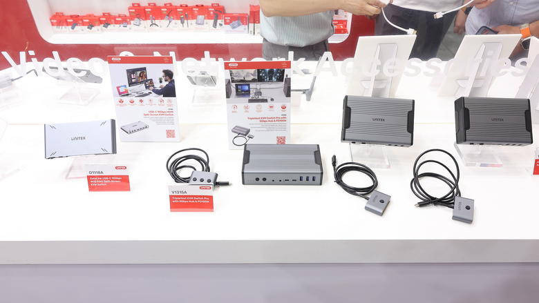 點我看大圖 我想帶走這幾樣……COMPUTEX 2025 Unitek 首度亮相 Thunderbolt 5 Dock