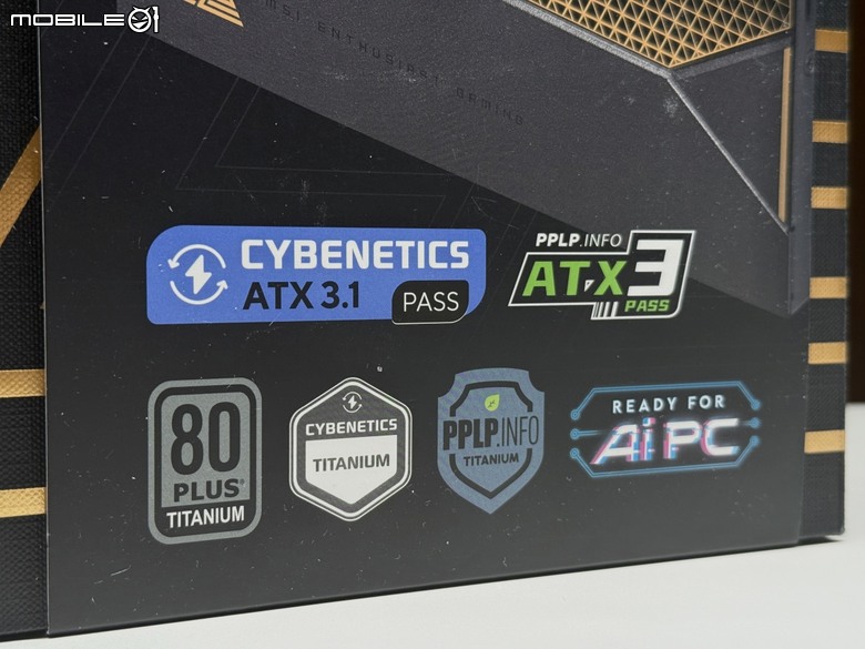 旗艦規格！MSI MEG Ai 1600T 數位電源