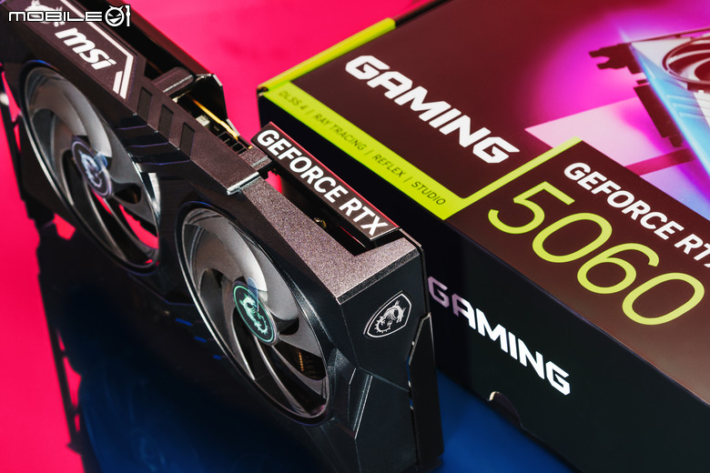 MSI GeForce RTX 5060 8G GAMING OC 顯示卡開箱實測 以雙風扇設計提供小型機體顯示升級選項