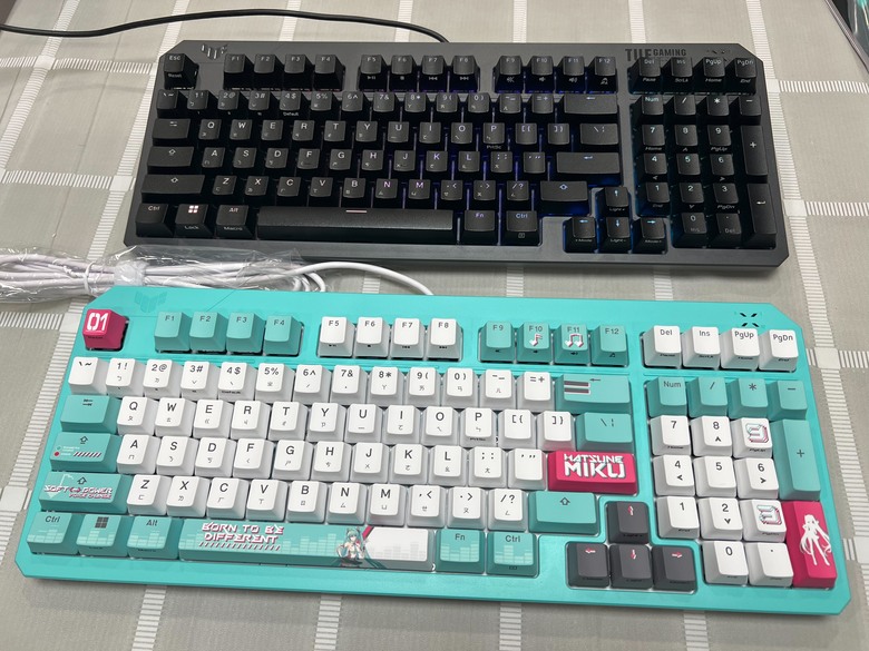 開箱趣 - 初音聯名版 TUF K3 GEN II 電競鍵盤