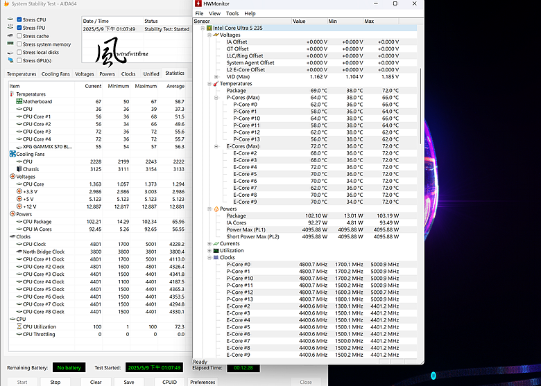 點我看大圖 實測AMD 9600X對比Intel 235中階新平台搭載技嘉5080效能解析