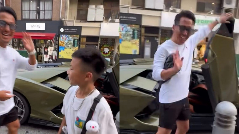 男童街頭遇2799萬藍寶堅尼!日本車主暖邀試坐 純真笑容14萬人讚爆