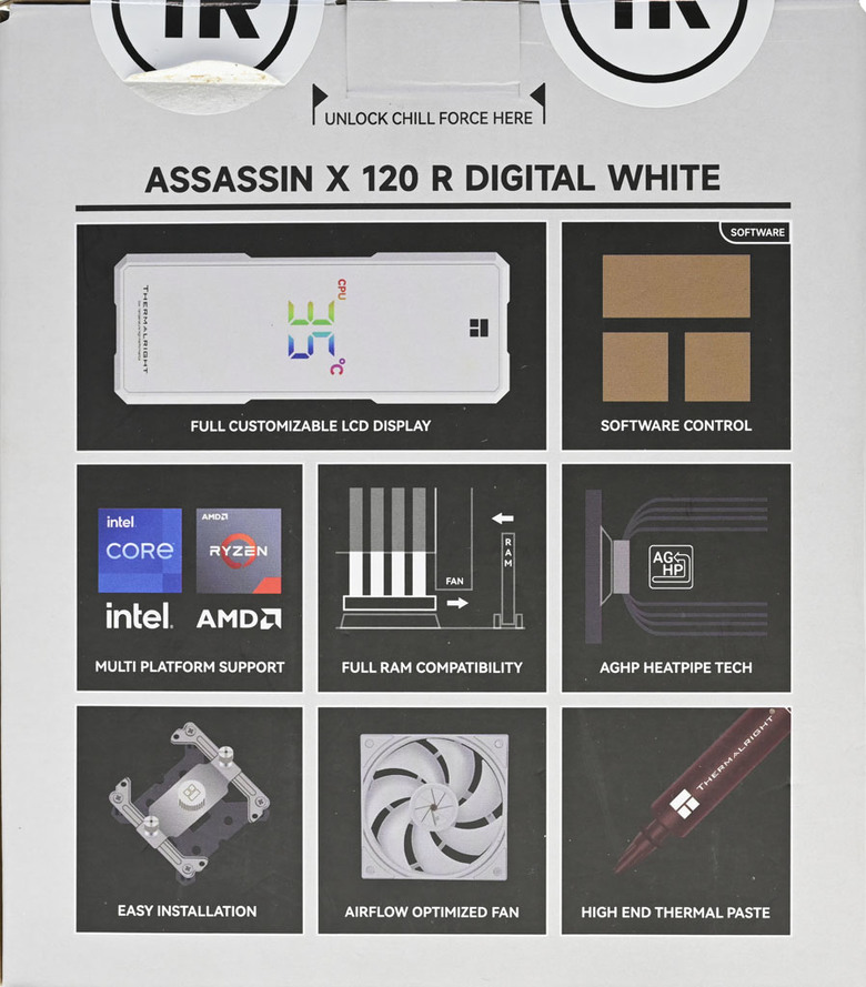 點我看大圖 THERMALRIGHT索摩樂ASSASSIN X 120 R DIGITAL WHITE散熱器開箱