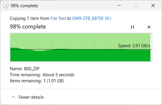 【開箱簡測】Acer Predator GM9 2TB PCIe Gen5.0 x4 (HMB) NVMe SSD 效能簡測 (圖多)