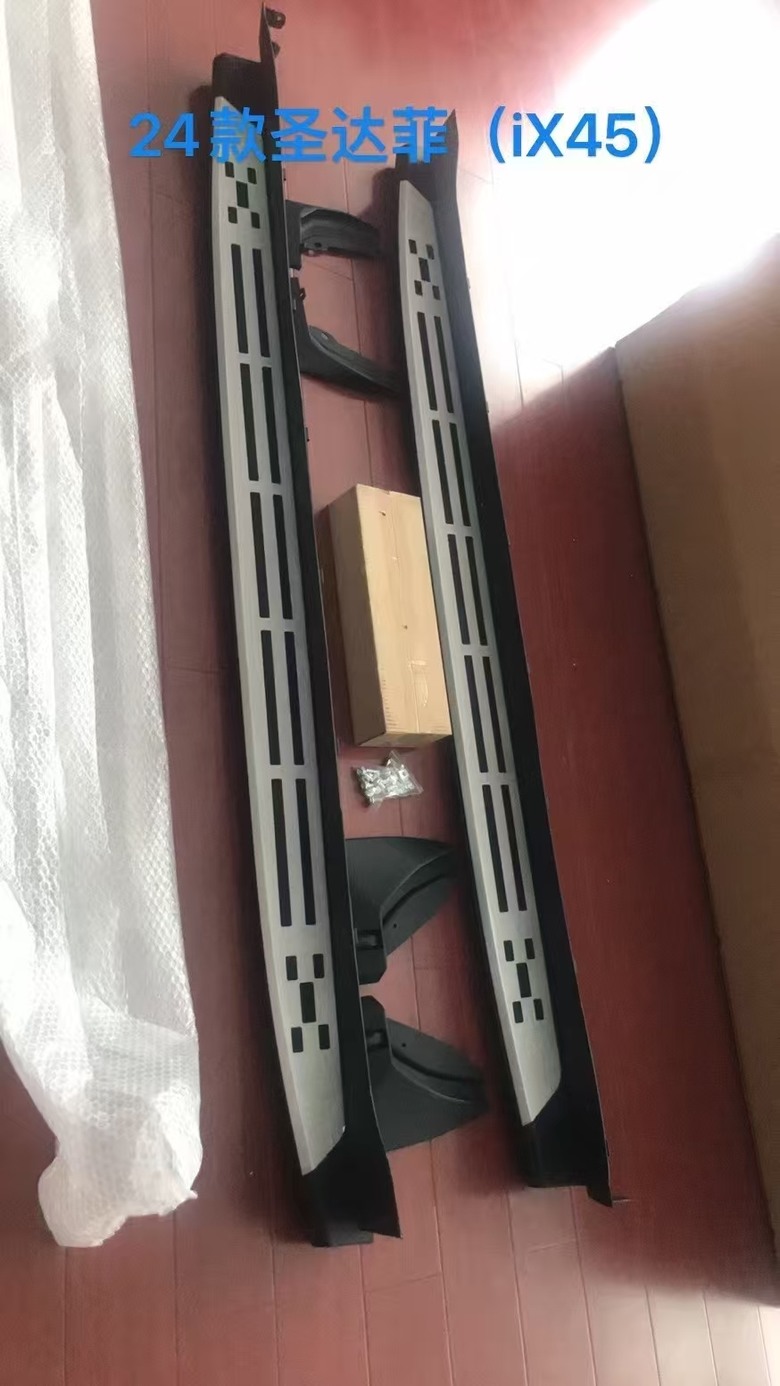 Santa fe mx5 DIY 安裝側踏板與擋泥板
