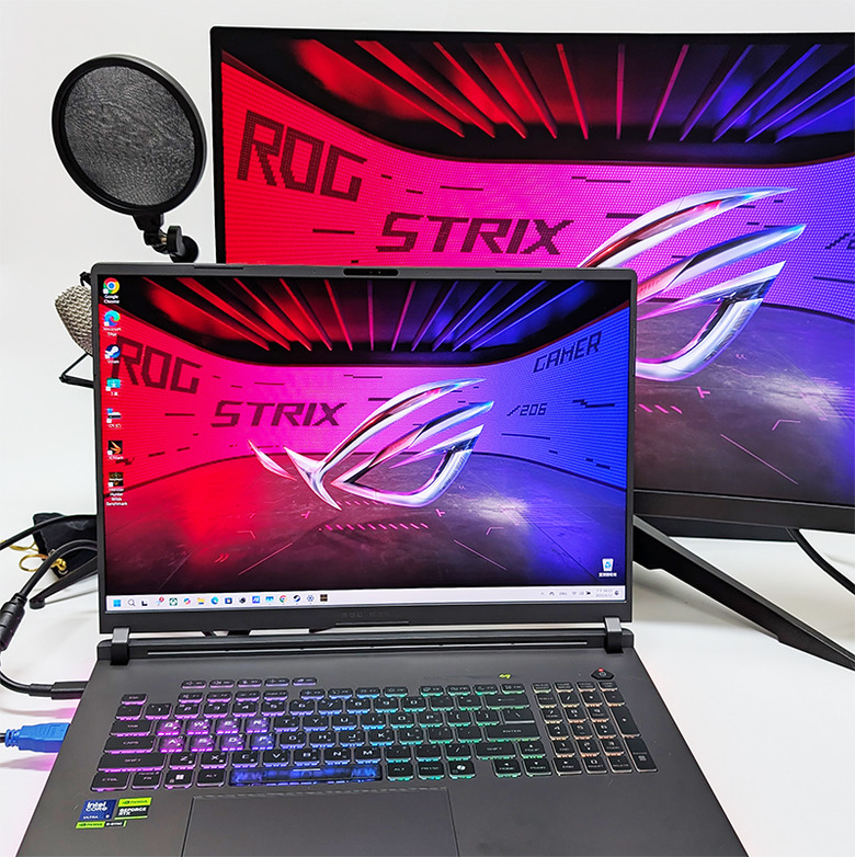 STRIX G815LW 免工具升級64G記憶體過程、接外接螢幕跑看看