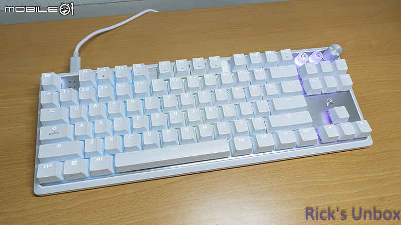 【開箱】海盜船新設計語言80%磁軸鍵盤 | CORSAIR K70 PRO TKL WHITE