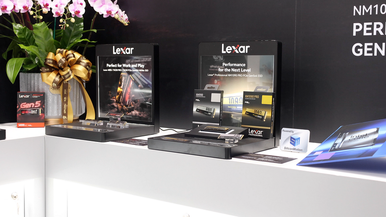 點我看大圖 儲存遇見 AI。Longsys 攜手 Lexar 展出全方位儲存產品,打造 PTM 商業模式