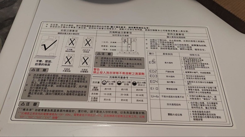 歌林滾筒洗衣機開箱分享-使用三週後心得