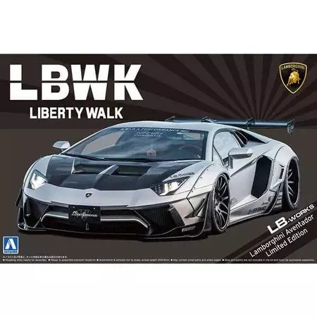 【遙控模型】LB★Works 銀白戰鬥機 Lamborghini Aventador - DriftArt 4 追求華麗的行走姿態
