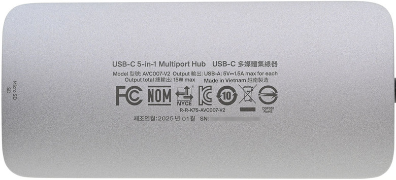 點我看大圖 Belkin貝爾金Connect USB-C 5合1高速多媒體集線器開箱