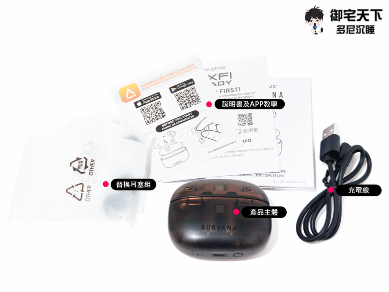 開箱｜Creative Aurvana Ace 2 降噪真無線藍牙耳機 - 半透明設計，搭載 xMEMS 固態單體之作！