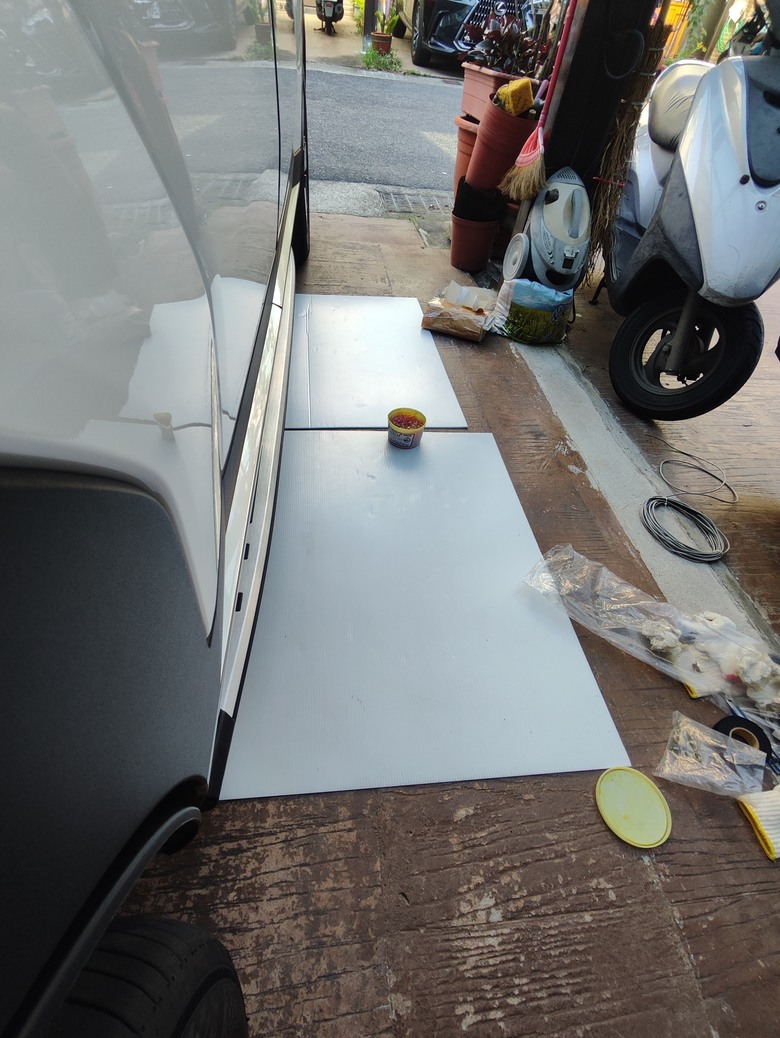 Santa fe mx5 DIY 安裝側踏板與擋泥板