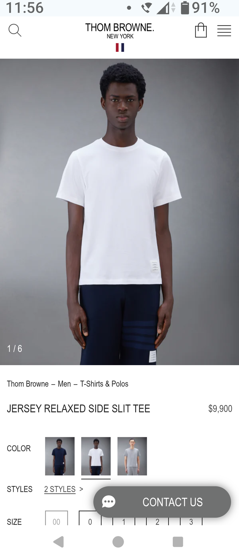 THOM BROWNE 4-BAR 短袖 T-Shirts & 基本款白色短T