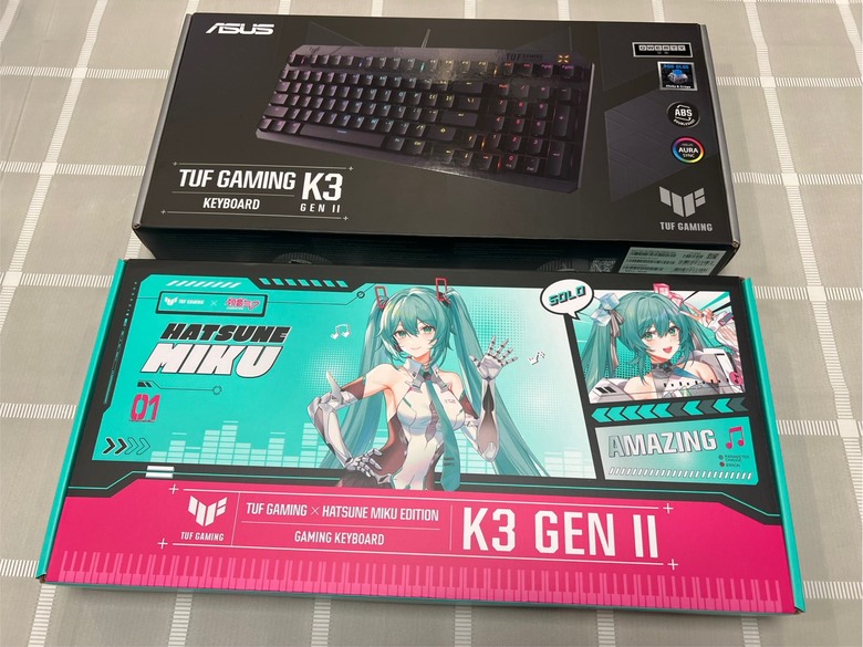 開箱趣 - 初音聯名版 TUF K3 GEN II 電競鍵盤