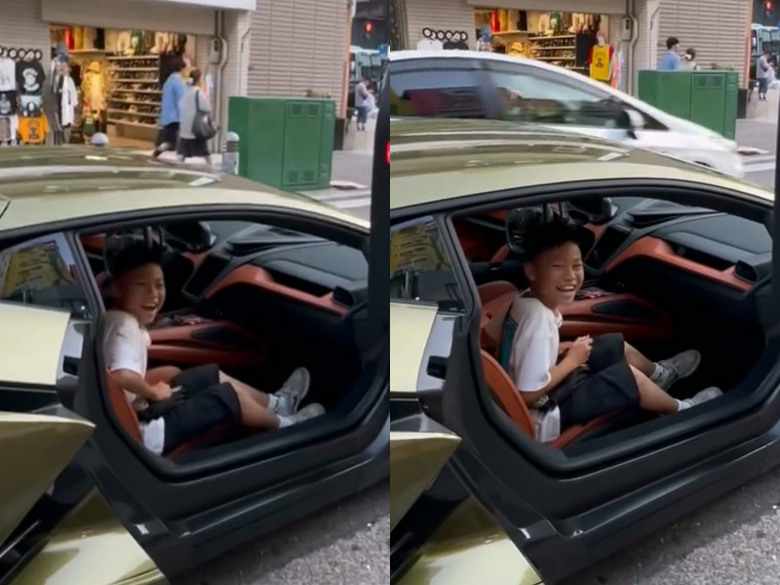 男童街頭遇2799萬藍寶堅尼!日本車主暖邀試坐 純真笑容14萬人讚爆
