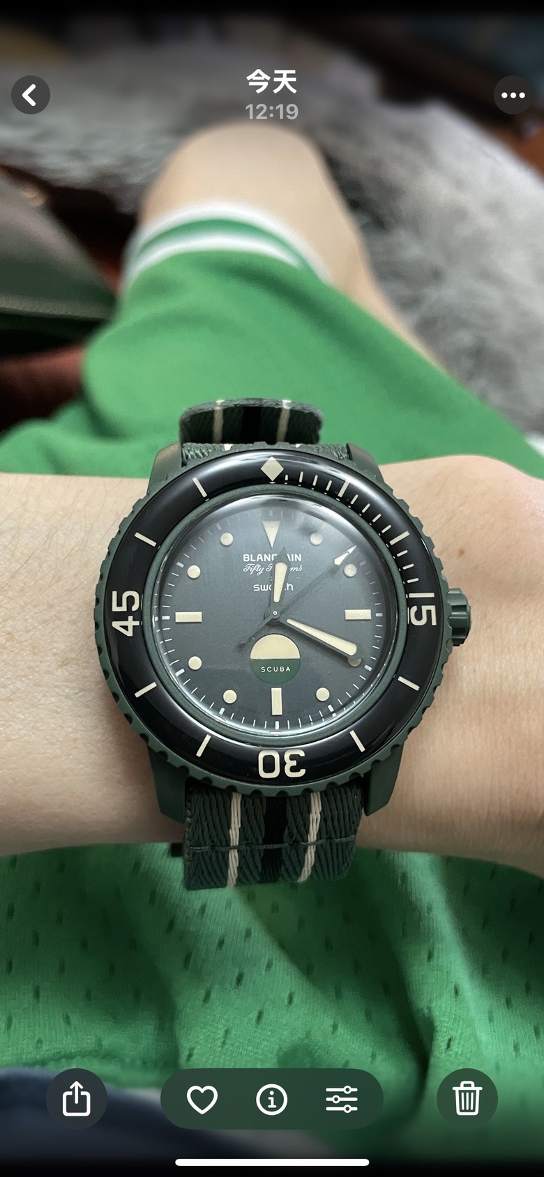 Bioceramic Scuba Fifty Fathoms GREEN ABYSS