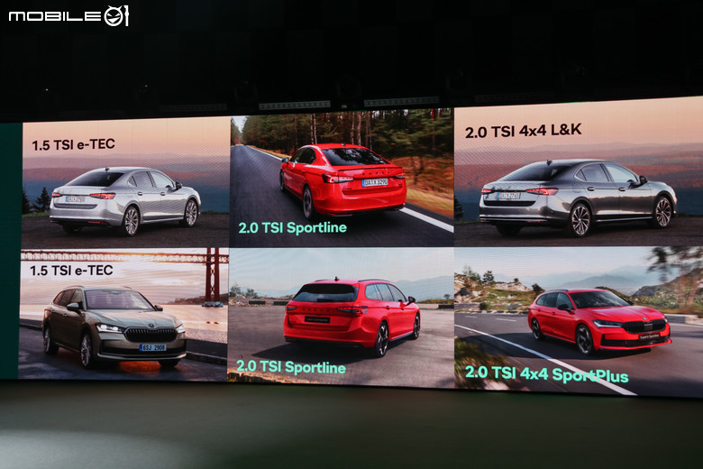 全新一代 Skoda Superb 斜背房車 / 旅行車同步上市|三動力、六車型設定,售價自129.8萬元起!