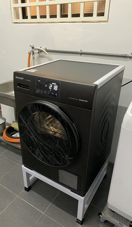 點我看大圖 SHARP 夏普 烘布郎 熱泵 滾筒乾衣機 KD-FKH10DT 首篇開箱文