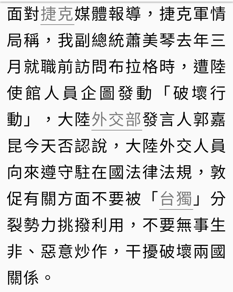 若副總統在捷克遇奇怪事情 應該會有畫面吧？