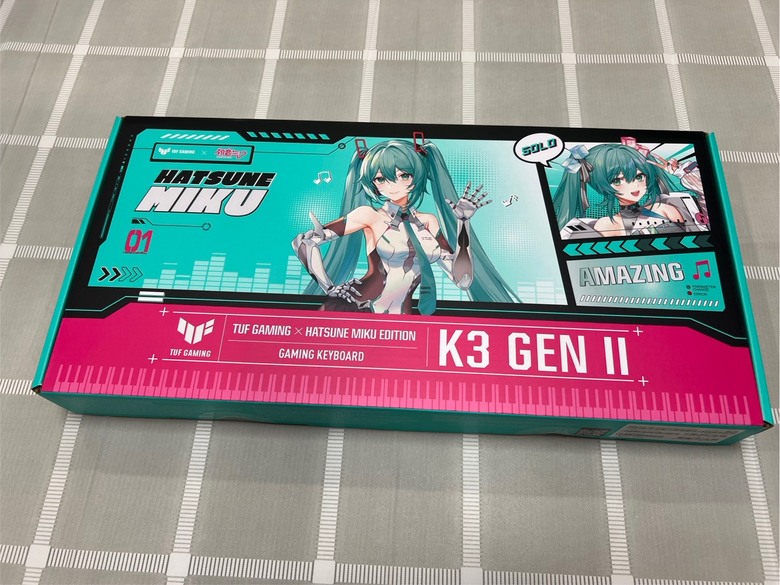 開箱趣 - 初音聯名版 TUF K3 GEN II 電競鍵盤