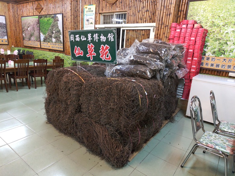 點我看大圖 【遊記】原來還有比「烏骨雞湯」,還要更黑的「雞湯」,關西仙草博物館 - 大漠國渡