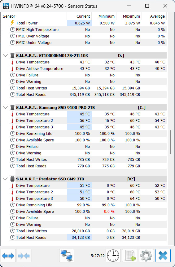 【開箱簡測】Acer Predator GM9 2TB PCIe Gen5.0 x4 (HMB) NVMe SSD 效能簡測 (圖多)