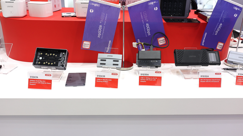 點我看大圖 我想帶走這幾樣……COMPUTEX 2025 Unitek 首度亮相 Thunderbolt 5 Dock