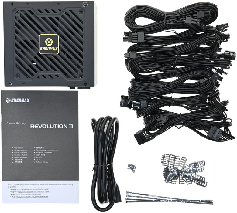 ENERMAX 保銳科技Revolution III 850W ATX 3.1金牌全模組電源開箱