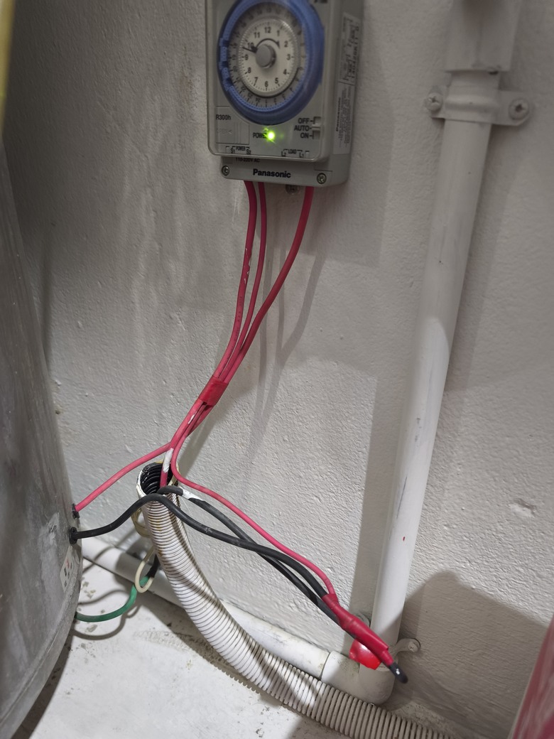 熱水器定時開關接線疑問