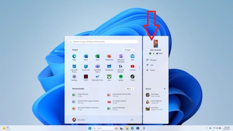 請問win11開始功能表如何設定為整合phonelink介面？？？
