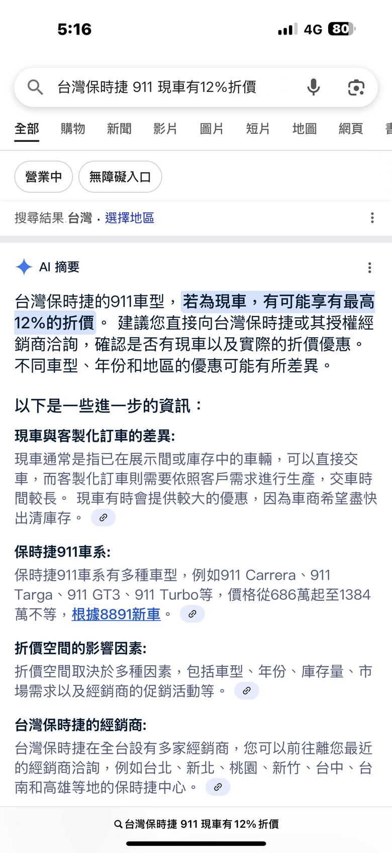 台灣保時捷終於面對現實 911現車 有12％折價