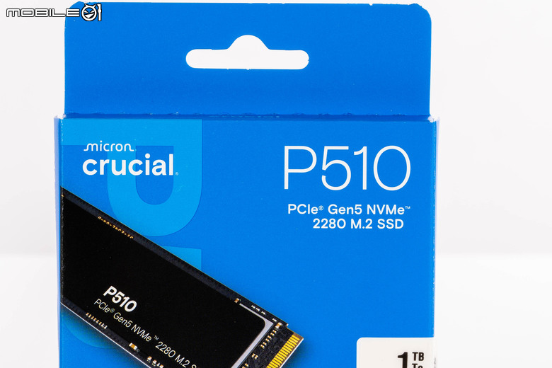 美光 Crucial P510 固態硬碟開箱實測 以 7 奈米控制器實現 PCIe Gen 5 低溫表現
