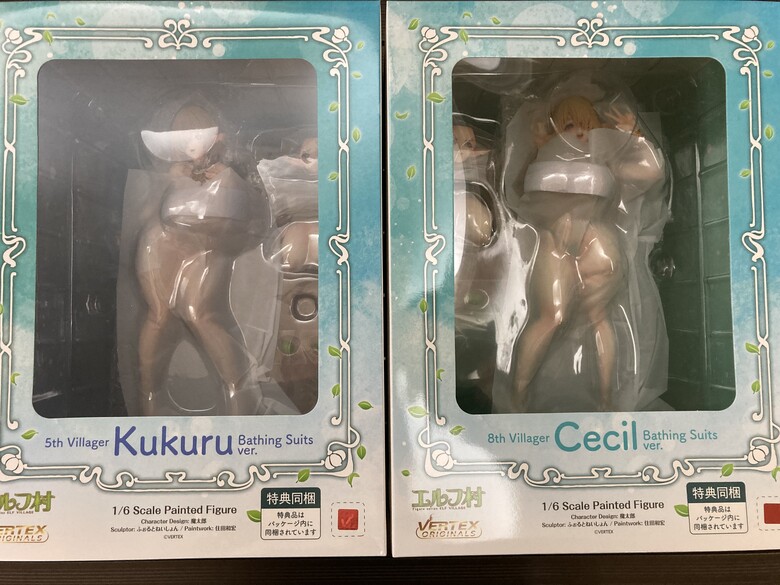 Vertex雙子精靈賽西爾&庫庫魯1/6沐浴服限定版開箱