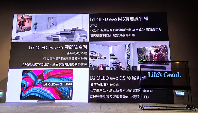 LG 2025 OLED與QNED智慧顯示器新品齊發 LG SIGNATURE OLED T首款真無線透明智慧顯示器在台登場