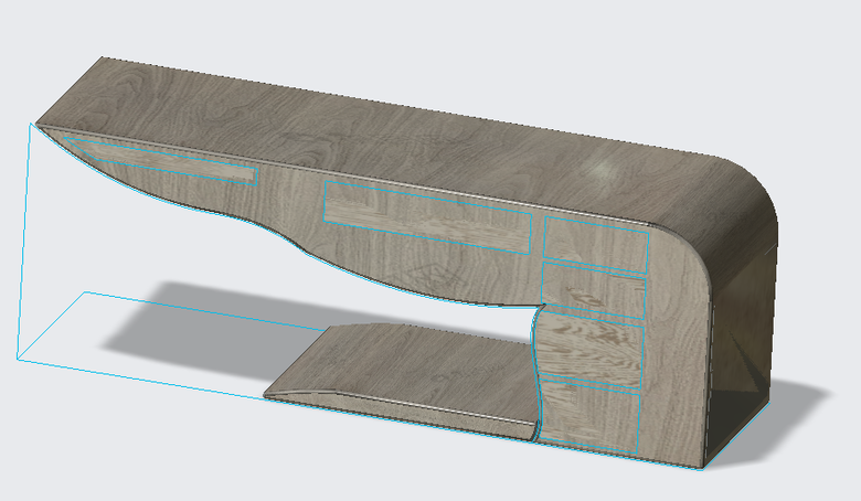 PTC ProE Creo 作品1_桌子