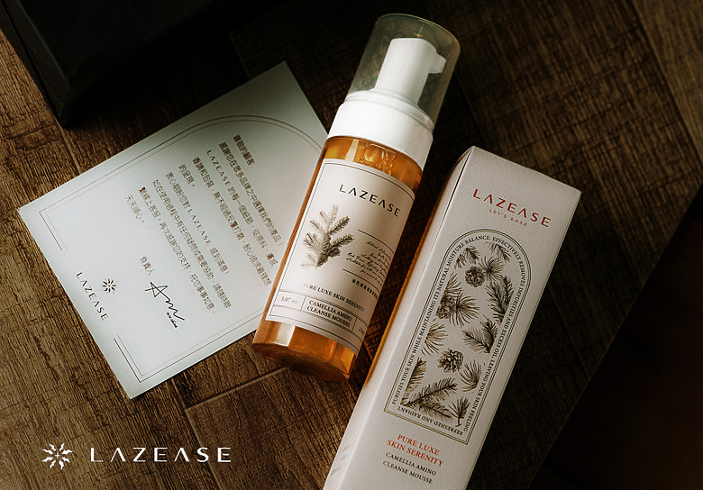 LAZEASE 茶花葉潔顏慕斯開箱｜洗後不緊繃的溫柔感受
