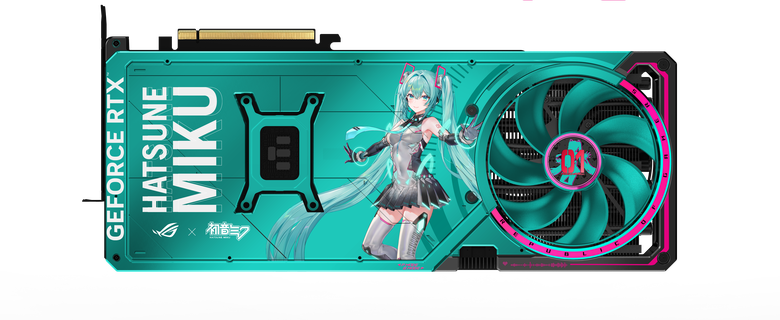 接力初音未來(Hatsune Miku)氣勢 ROG 推出一系列初音未來特別版產品 包括主機板、水冷、顯示卡、螢幕要讓公主殿下佔領桌面!