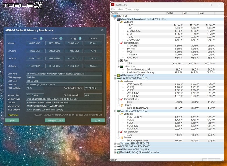 點我看大圖 微星 MPG B850I EDGE TI WIFI 主機板開箱實測 在迷你尺寸內具備實用強悍性能
