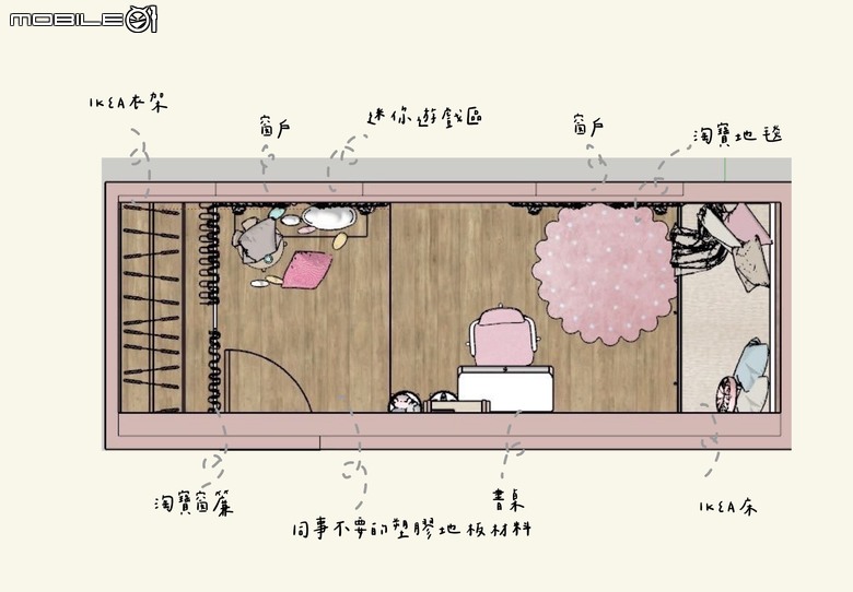 點我看大圖 【開箱】DIY改造女兒房