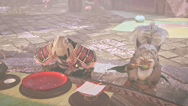 [魔物獵人]艾路貓吃的花見糰子