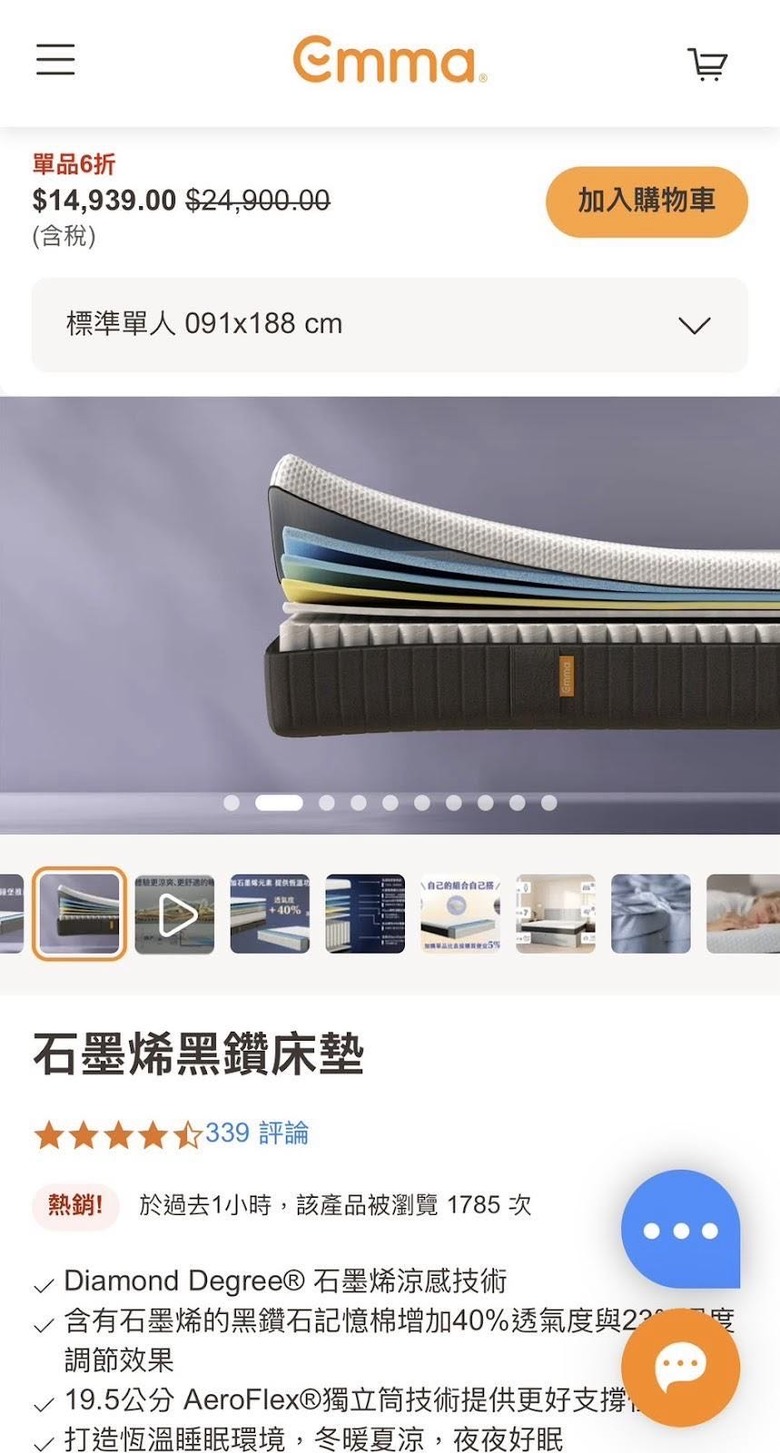 6款熱門床墊試躺心得比較