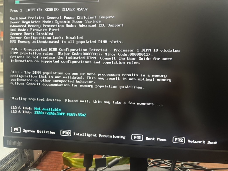 HP DL380 Gen11無法正常安裝系統