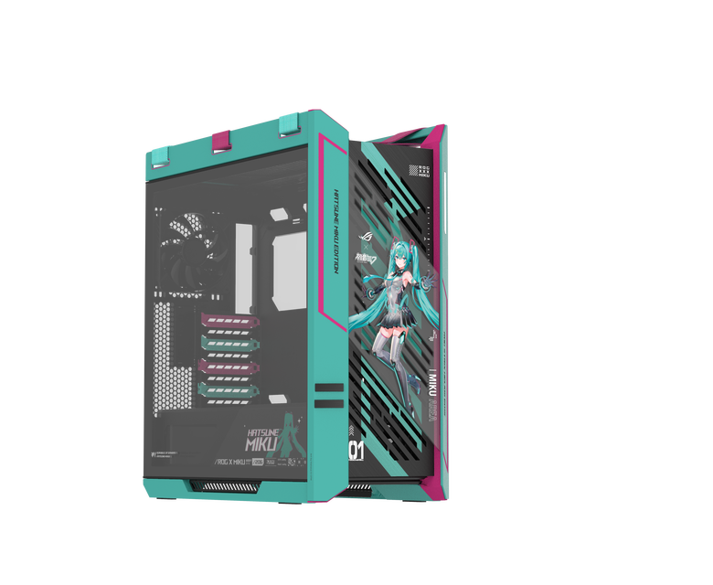 接力初音未來(Hatsune Miku)氣勢 ROG 推出一系列初音未來特別版產品 包括主機板、水冷、顯示卡、螢幕要讓公主殿下佔領桌面!