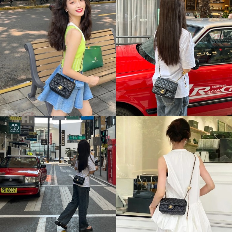 st朵朵 每天帶你解鎖不一樣的穿搭風格 香奈兒小金球方胖子 包包