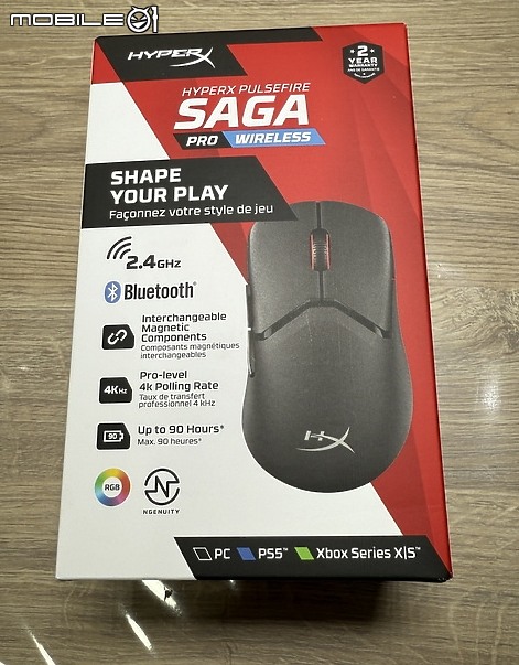 點我看大圖 支援3D列印換外殼的 HP HyperX Pulsefire Saga Pro 開箱