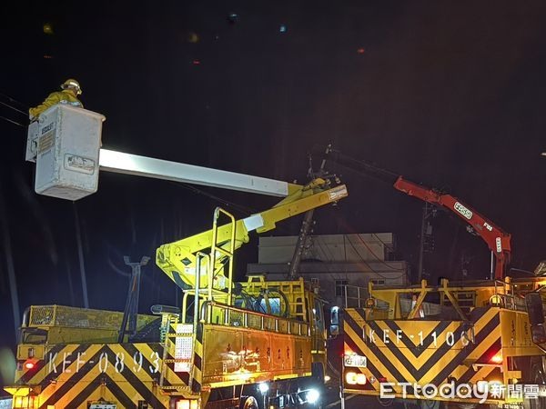 丹娜絲釀嘉義15萬戶停電！史上最嚴重　台電45班800人次搶修